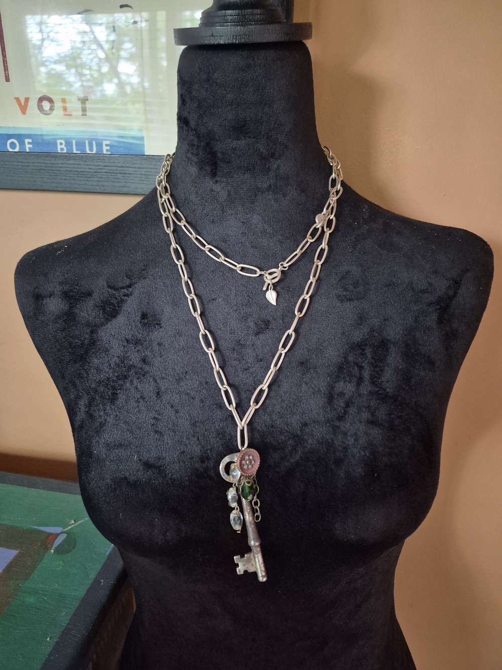 Barbara Bol Sterling Silver Skeleton Key Charm Necklace